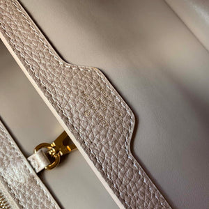 LV M22436 Louis Vuitton Capucines BB Handbag Griotte Pearlescent khaki - Default Title - View 10