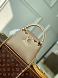 LV M22436 Louis Vuitton Capucines Mini Handbag Griotte Pearlescent khaki