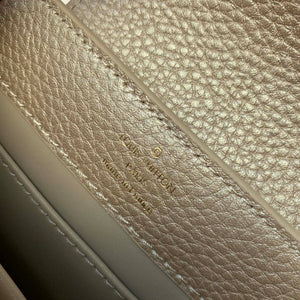 LV M22436 Louis Vuitton Capucines Mini Handbag Griotte Pearlescent khaki - Default Title - View 5