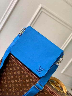 LV M22505 Louis Vuitton Takeoff Messenger Bag Blue - Default Title - View 2