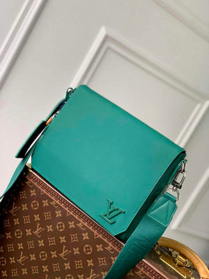 LV M22505 Louis Vuitton Takeoff Messenger Bag Green - Default Title - View 1