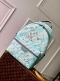 LV M22519 Louis Vuitton Discovery Backpack Crystal Blue