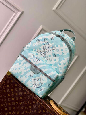 LV M22519 Louis Vuitton Discovery Backpack Crystal Blue - Default Title - View 1