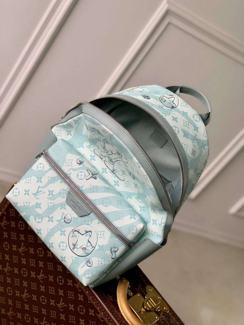 LV M22519 Louis Vuitton Discovery Backpack Crystal Blue - Default Title - View 8