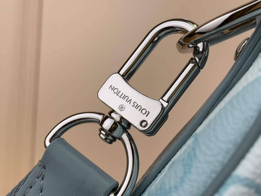 LV M22527 Louis Vuitton Keepall Bandouliere 25 Bag Crystal Blue - Default Title - View 6
