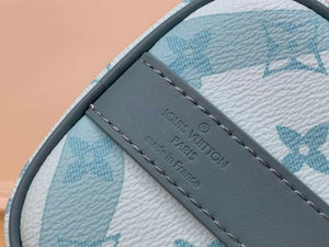 LV M22527 Louis Vuitton Keepall Bandouliere 25 Bag Crystal Blue - Default Title - View 8