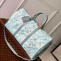 LV M22570 Louis Vuitton Keepall Bandouliere 50 Bag Crystal Blue - Default Title - View 1