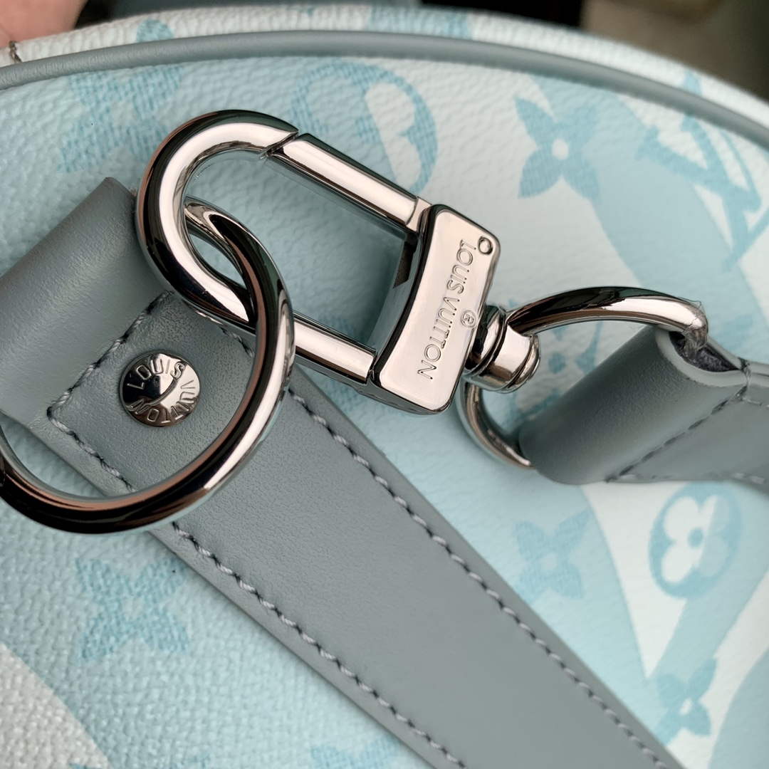 LV M22570 Louis Vuitton Keepall Bandouliere 50 Bag Crystal Blue