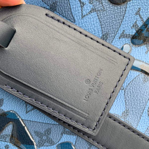 LV M22573 Louis Vuitton Keepall Bandouliere 35 Abyss Blue - Default Title - View 6