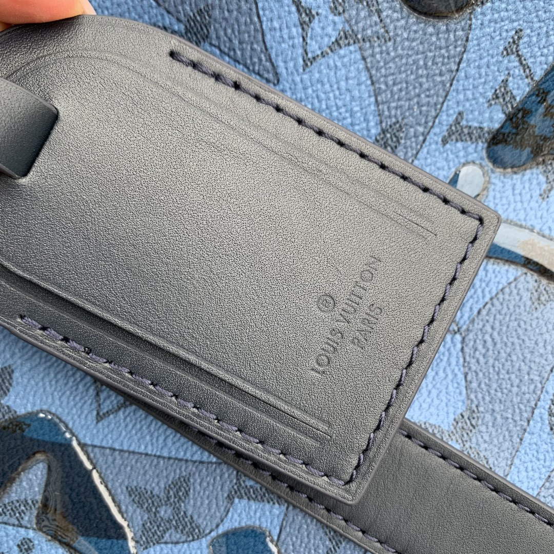LV M22573 Louis Vuitton Keepall Bandouliere 35 Abyss Blue