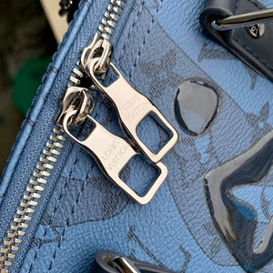 LV M22573 Louis Vuitton Keepall Bandouliere 35 Abyss Blue - Default Title - View 7
