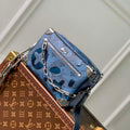 LV M22588 Louis Vuitton Mini Soft Trunk Bag Abyss Blue - Default Title - View 1