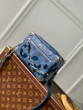 LV M22588 Louis Vuitton Mini Soft Trunk Bag Abyss Blue