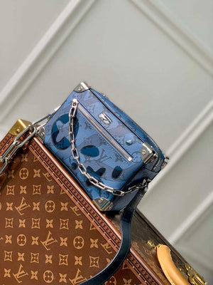 LV M22588 Louis Vuitton Mini Soft Trunk Bag Abyss Blue - Default Title - View 1