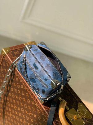 LV M22588 Louis Vuitton Mini Soft Trunk Bag Abyss Blue - Default Title - View 4