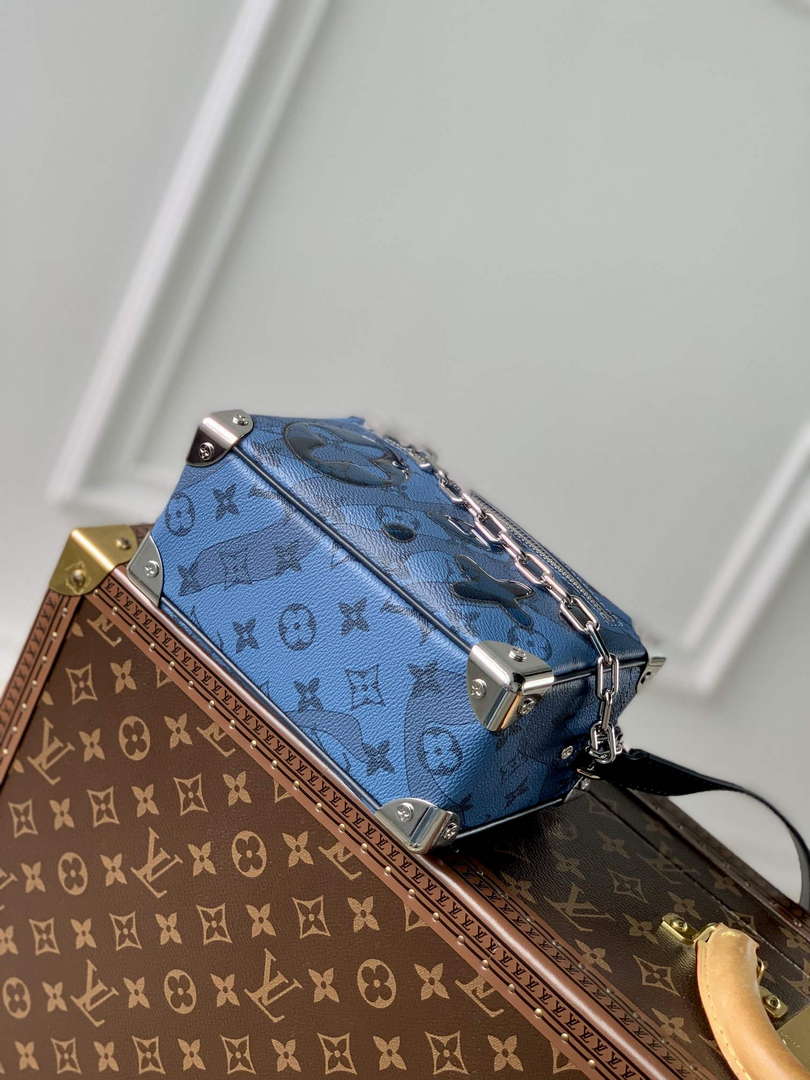 LV M22588 Louis Vuitton Mini Soft Trunk Bag Abyss Blue - Default Title - View 5