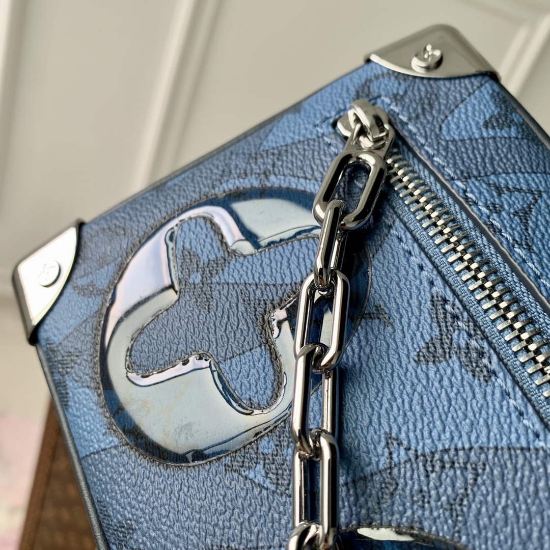 LV M22588 Louis Vuitton Mini Soft Trunk Bag Abyss Blue - Default Title - View 6
