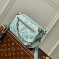 LV M22588 Louis Vuitton Mini Soft Trunk Bag Crystal Blue - Default Title - View 1