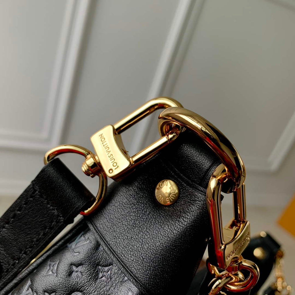 LV M22591 Louis Vuitton Loop Baguette Handbag Black