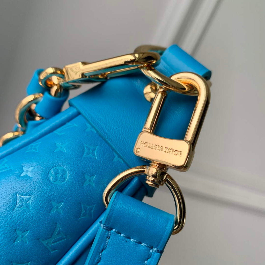 LV M22593 Louis Vuitton Loop Baguette Handbag Blue