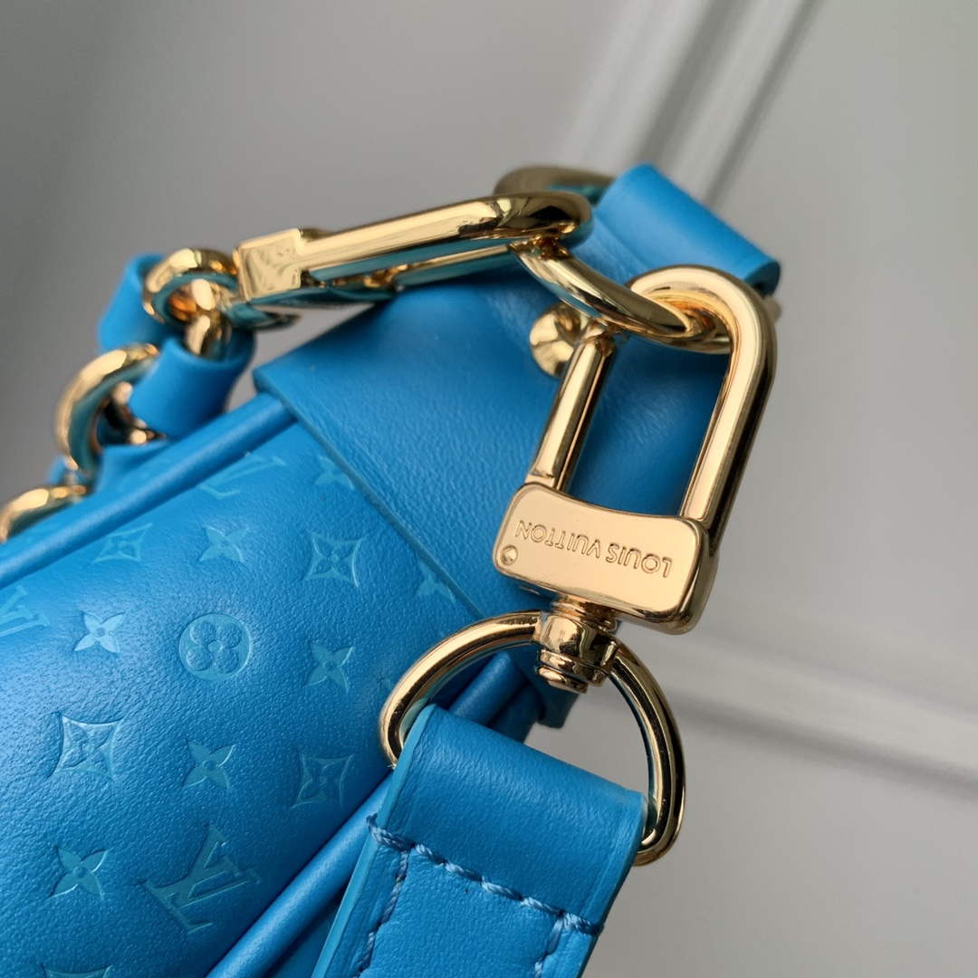 LV M22593 Louis Vuitton Loop Baguette Handbag Blue - Default Title - View 7