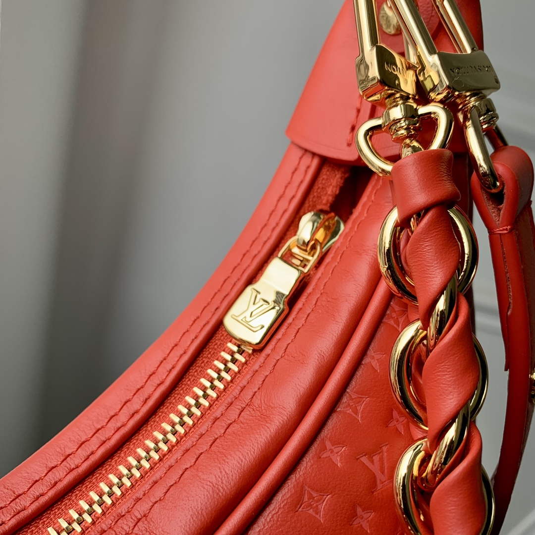 LV M22594 Louis Vuitton Loop Baguette Handbag Red - Default Title - View 5