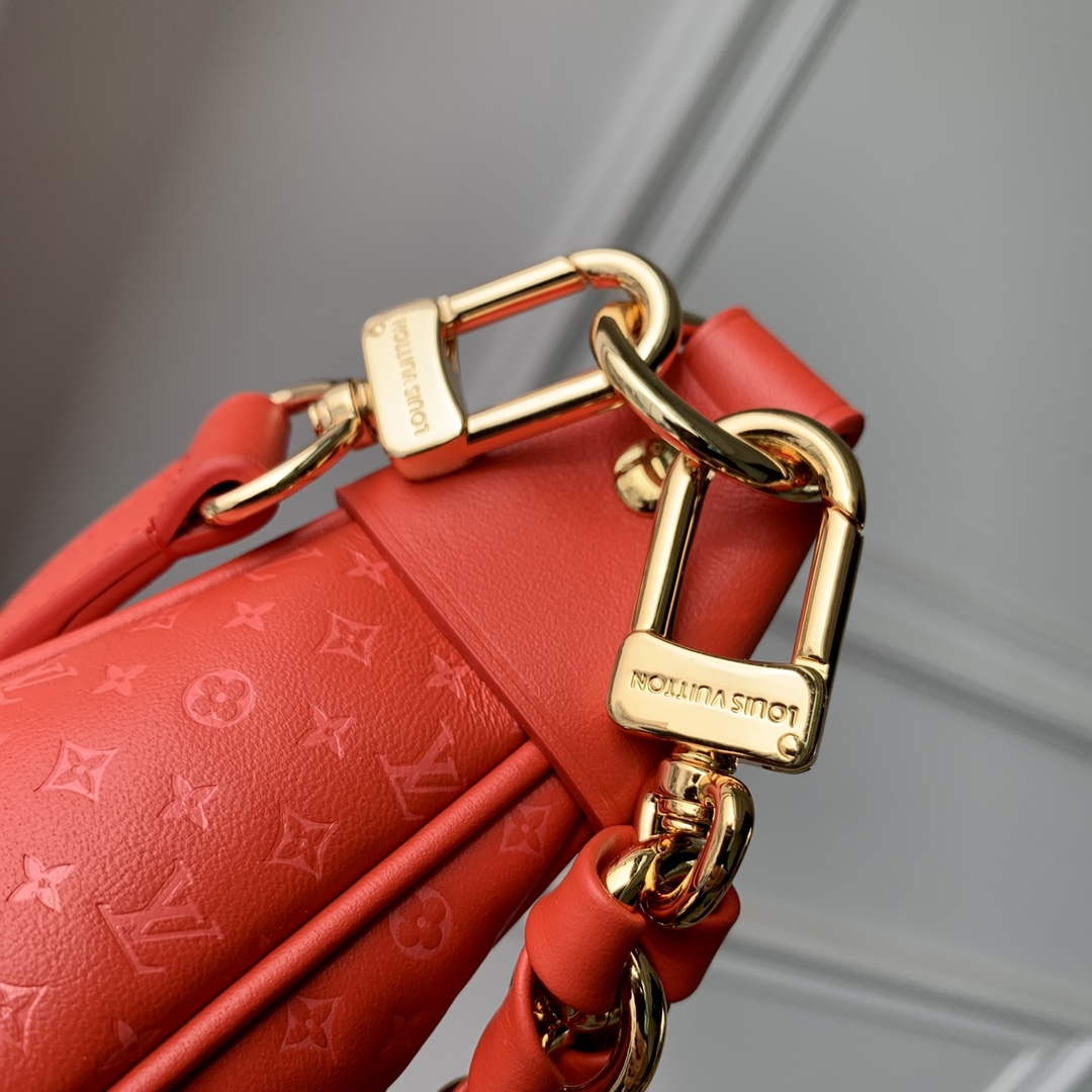 LV M22594 Louis Vuitton Loop Baguette Handbag Red - Default Title - View 6