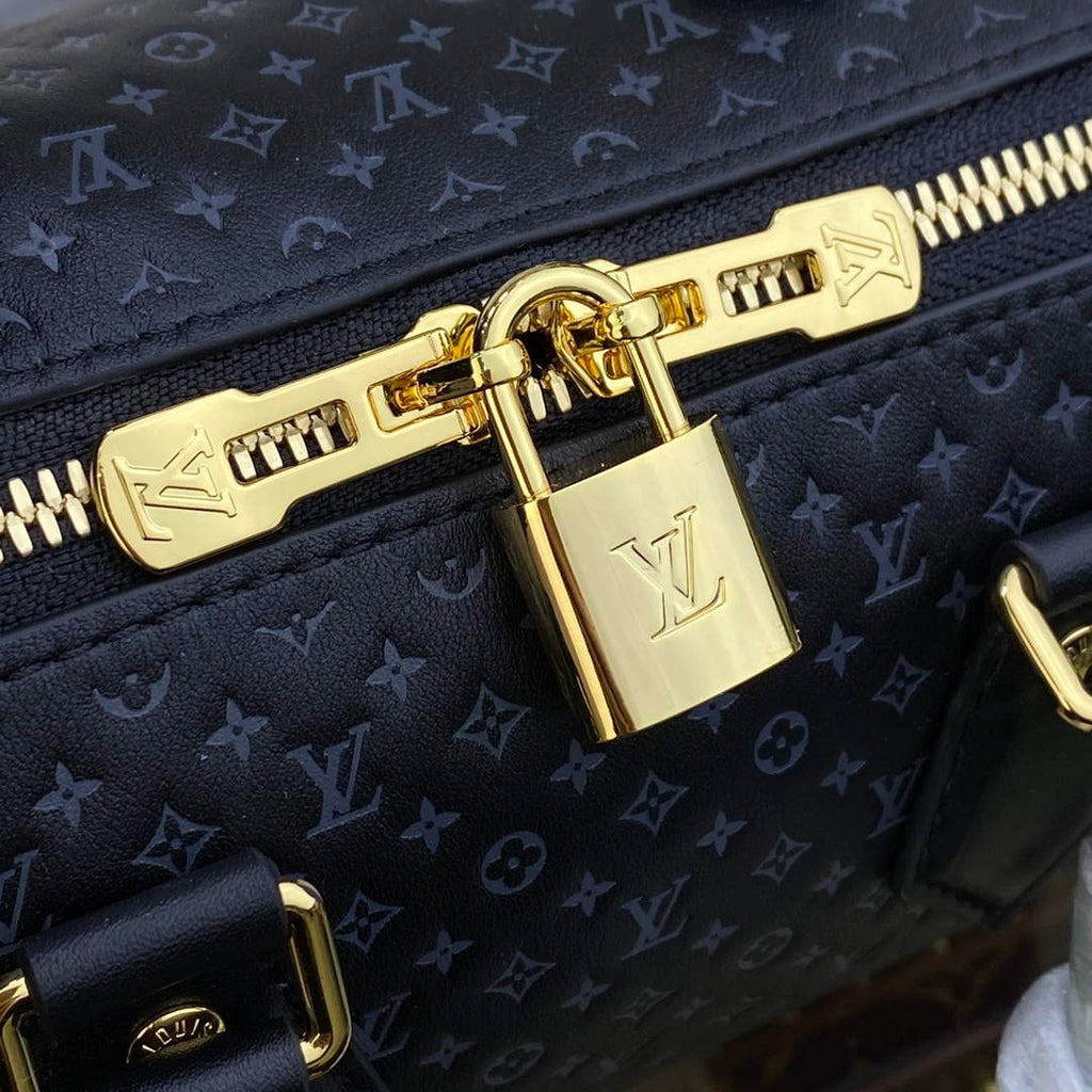 LV M22595 Louis Vuitton Speedy Bandouliere 20 Handbag Black