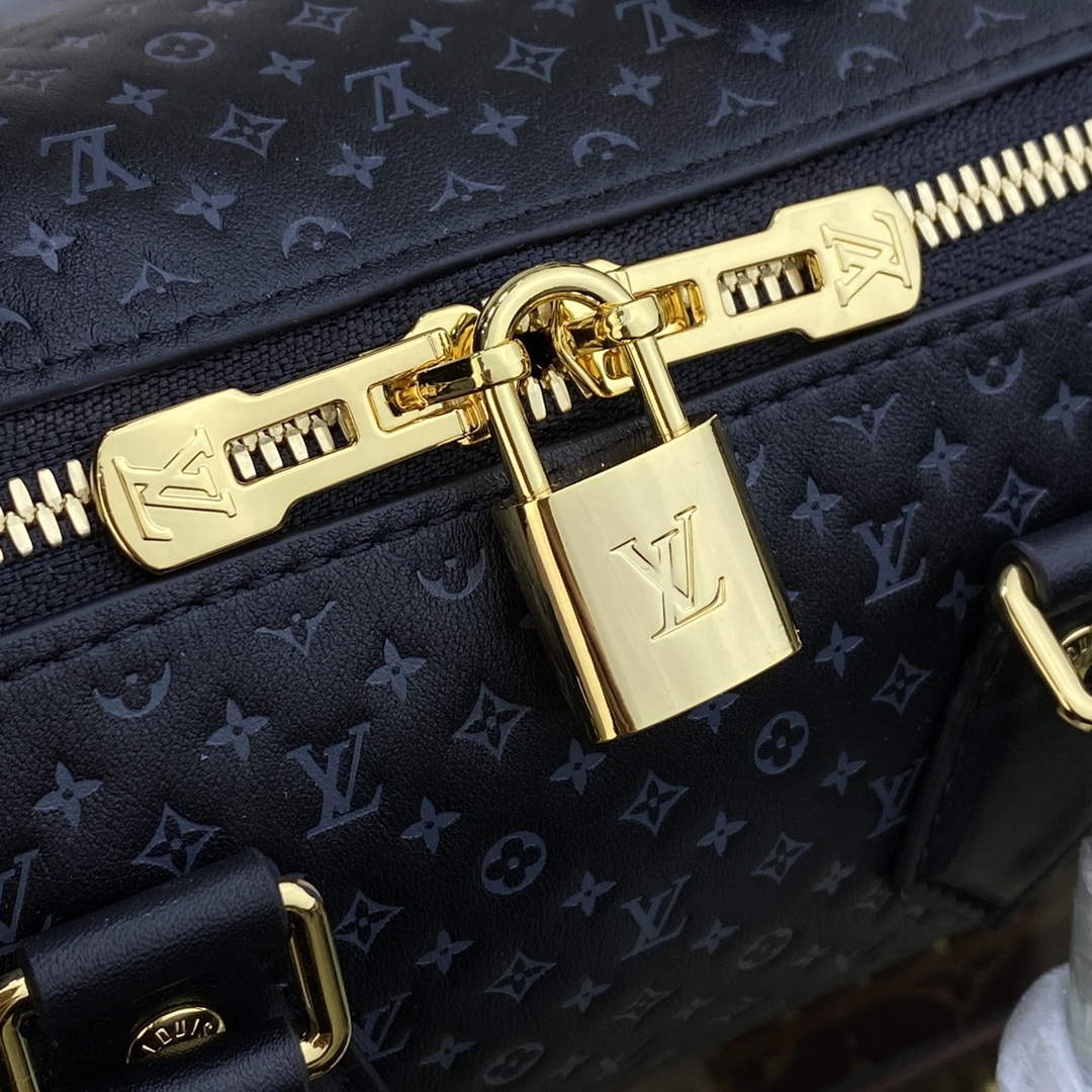 LV M22595 Louis Vuitton Speedy Bandouliere 20 Handbag Black