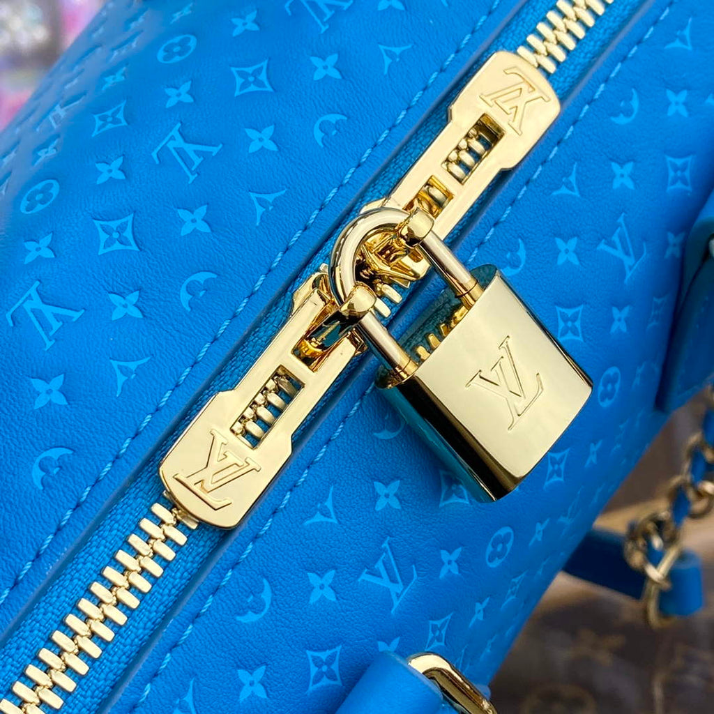 LV M22596 Louis Vuitton Speedy Bandouliere 20 Handbag Blue