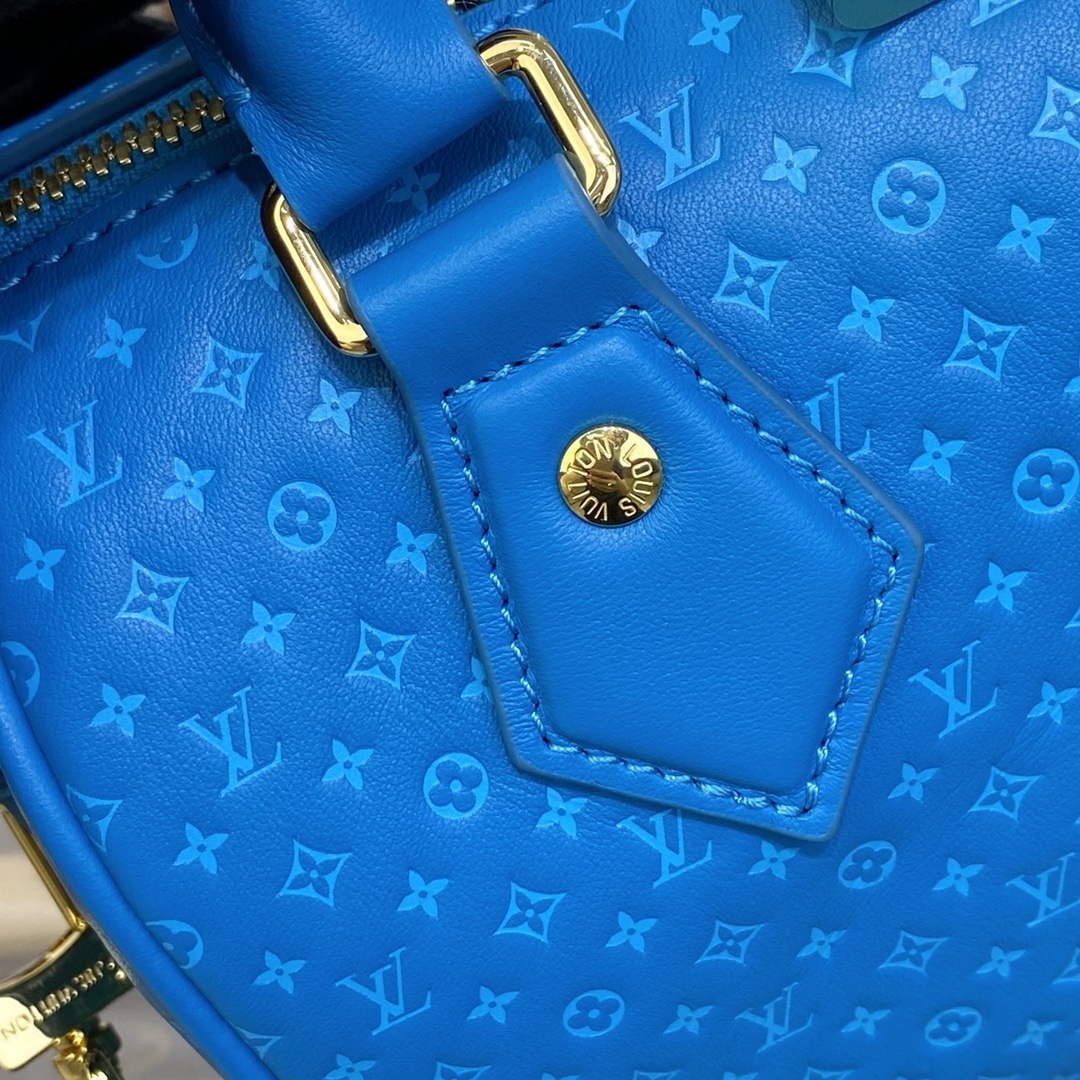 LV M22596 Louis Vuitton Speedy Bandouliere 20 Handbag Blue