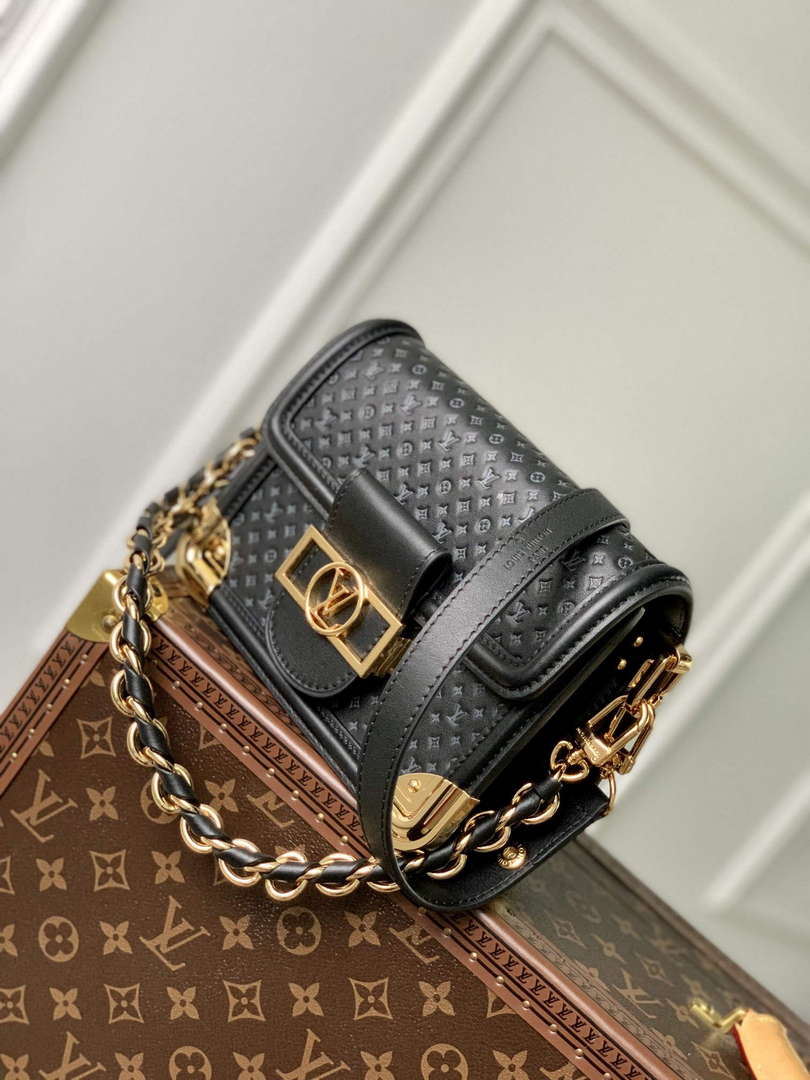 LV M22597 Louis Vuitton Dauphine Mini Bag Black - Default Title - View 4