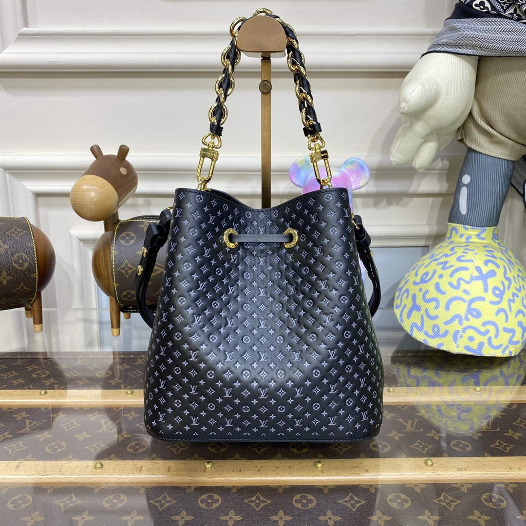 LV M22598 Louis Vuitton N¨¦ono¨¦ BB Bucket Bag Black