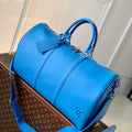 LV M22609 Louis Vuitton Keepall Bandouliere 50 Bag Blue - Default Title - View 1