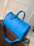 LV M22609 Louis Vuitton Keepall Bandouliere 50 Bag Blue