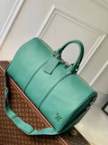 LV M22609 Louis Vuitton Keepall Bandouliere 50 LV Aerogram Bag Green