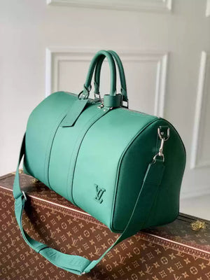 LV M22609 Louis Vuitton Keepall Bandouliere 50 LV Aerogram Bag Green - Default Title - View 2