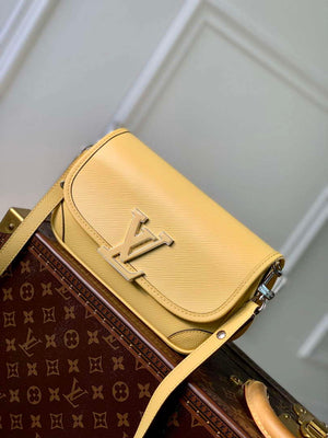 LV M22618 Louis Vuitton Buci Handbag Epi Leather Jaune Plume Yellow - Default Title - View 2