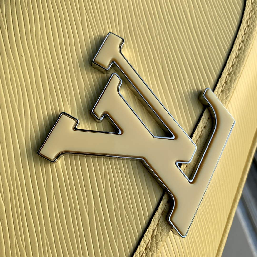LV M22618 Louis Vuitton Buci Handbag Epi Leather Jaune Plume Yellow - Default Title - View 5