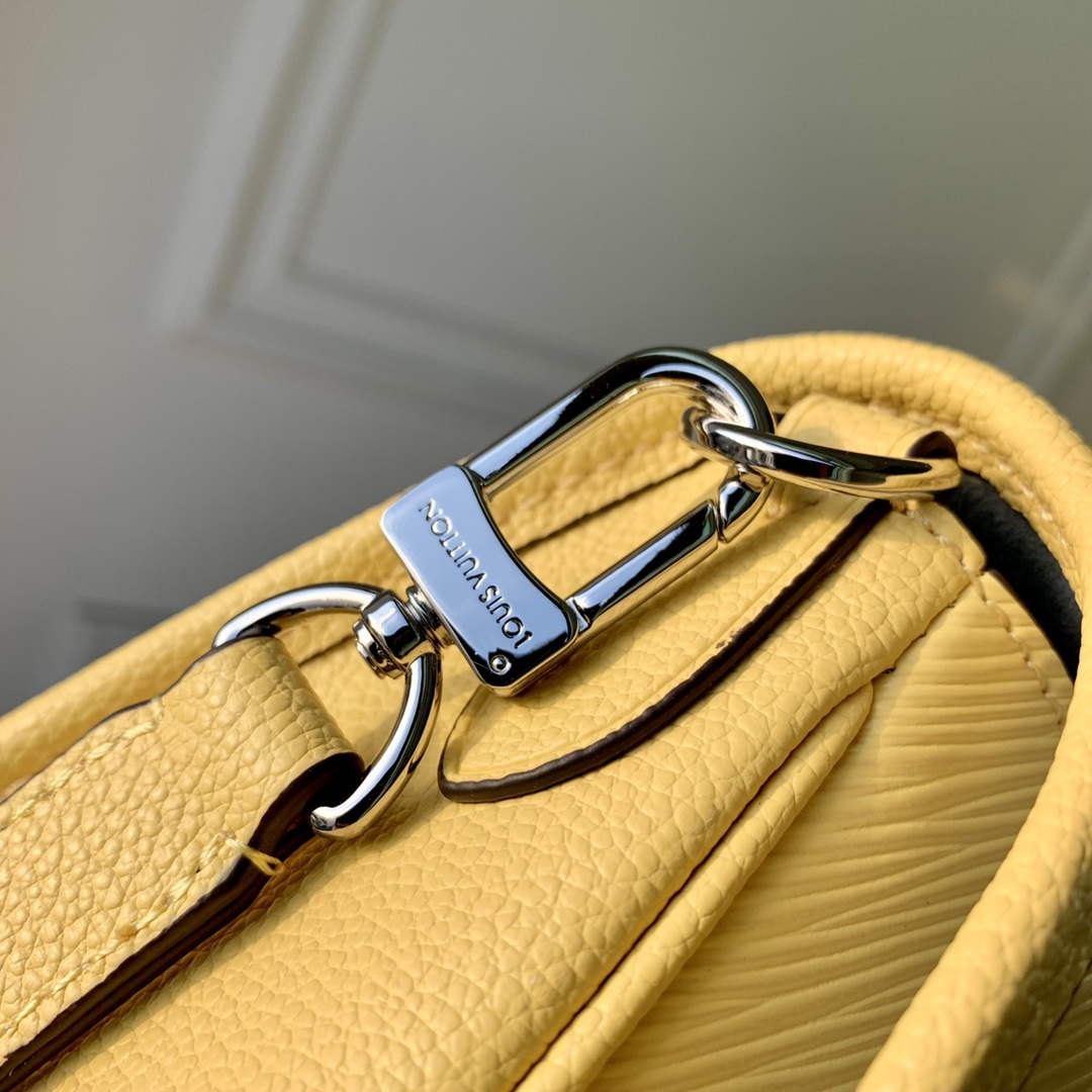 LV M22618 Louis Vuitton Buci Handbag Epi Leather Jaune Plume Yellow - Default Title - View 6