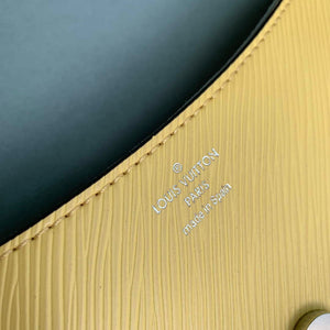 LV M22618 Louis Vuitton Buci Handbag Epi Leather Jaune Plume Yellow - Default Title - View 8