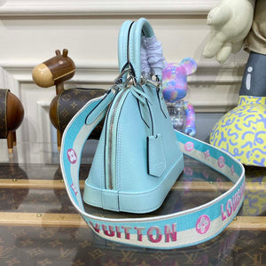 LV M22619 Louis Vuitton Alma BB Epi Handbag Light Blue - Default Title - View 3