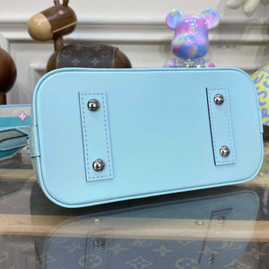 LV M22619 Louis Vuitton Alma BB Epi Handbag Light Blue - Default Title - View 4