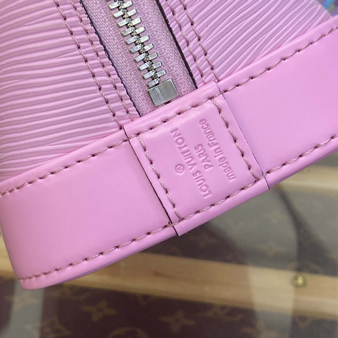 LV M22620 Louis Vuitton Alma BB Epi Handbag Light Pink - Default Title - View 7