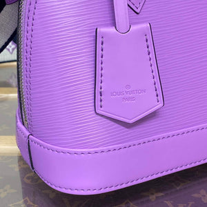 LV M22642 Louis Vuitton Alma BB Epi Handbag Lilas Provence Lilac - Default Title - View 6