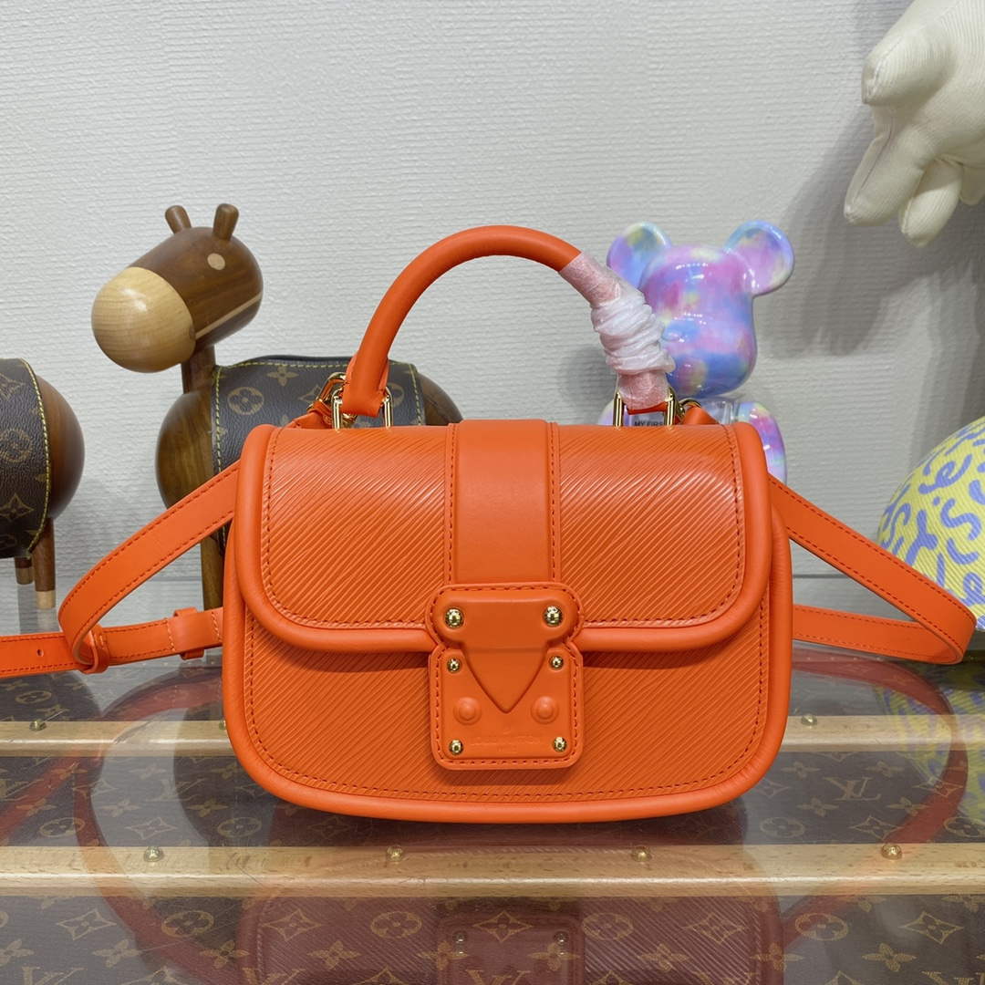 LV M22723 Louis Vuitton Hide and Seek Bag Orange - Default Title - View 1