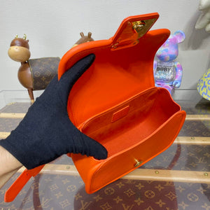 LV M22723 Louis Vuitton Hide and Seek Bag Orange - Default Title - View 9