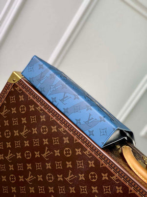 LV M22763 Louis Vuitton Pochette Voyage MM Bag Abyss Blue - Default Title - View 3