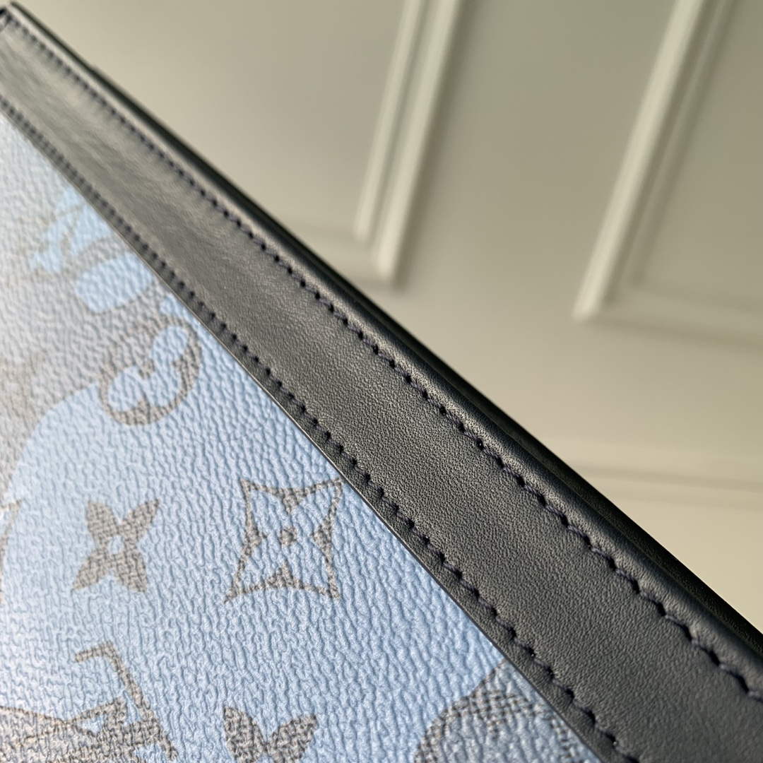 LV M22763 Louis Vuitton Pochette Voyage MM Bag Abyss Blue - Default Title - View 7