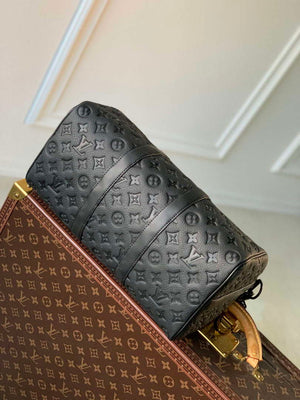 LV M22765 Louis Vuitton Keepall Bandouliere 35 Bag Black - Default Title - View 4